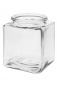 Preview: Korkenglas 200 ml quadratisch  Lieferung ohne Kork, bei Bedarf bitte separat bestellen!